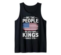 We The People Rejecting Kings Since 1776 Bandiera Americana Canotta
