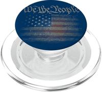 We The People USA Flag 4 luglio Stati Uniti Distressed Grunge Stati Uniti PopSockets PopGrip per MagSafe