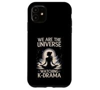 We Universe Watching K-Drama Meditating Fan Custodia per iPhone 11