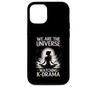 We Universe Watching K-Drama Meditating Fan Custodia per iPhone 12/12 Pro