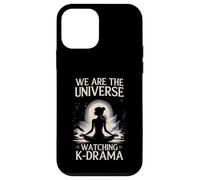 We Universe Watching K-Drama Meditating Fan Custodia per iPhone 12 mini