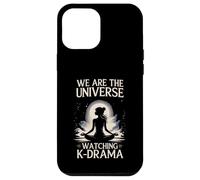 We Universe Watching K-Drama Meditating Fan Custodia per iPhone 12 Pro Max