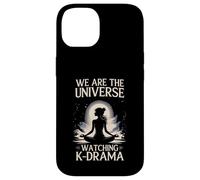 We Universe Watching K-Drama Meditating Fan Custodia per iPhone 14