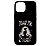 We Universe Watching K-Drama Meditating Fan Custodia per iPhone 15