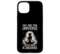 We Universe Watching K-Drama Meditating Fan Custodia per iPhone 15 Plus