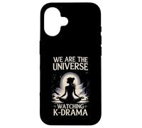 We Universe Watching K-Drama Meditating Fan Custodia per iPhone 16