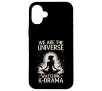 We Universe Watching K-Drama Meditating Fan Custodia per iPhone 16 Plus