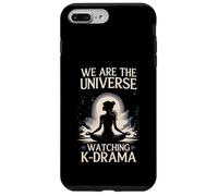 We Universe Watching K-Drama Meditating Fan Custodia per iPhone 7 Plus/8 Plus