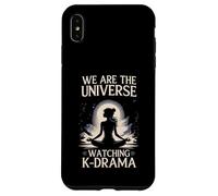 We Universe Watching K-Drama Meditating Fan Custodia per iPhone XS Max