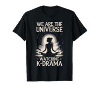 We Universe Watching K-Drama Meditating Fan Maglietta