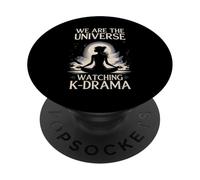 We Universe Watching K-Drama Meditating Fan PopSockets PopGrip Adesivo