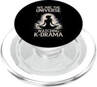 We Universe Watching K-Drama Meditating Fan PopSockets PopGrip per MagSafe