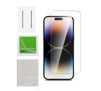 WE Vetro temperato APPLE IPHONE 15 PRO MAX: protezione dello schermo - antigraffio - antibolle d'aria - ultraresistente - durezza del vetro 9H - Nouvo