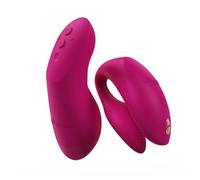 We-Vibe Chorus Pro Vibratore per Coppie con App e Telecomando | Giocattolo Erotico per Coppie in Silicone con 10 Livelli di Intensità | Stimolatore Clitoride & Punto G per Lui e Lei | Rosa