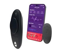 We-Vibe Moxie Panty Worn Vibratore Indossabile Massaggiatore clitorideo vibrante per stuzzicare il suo giocattolo sessuale controllato da app per smartphone e telecomando - Nero satinato