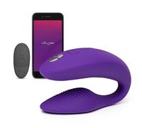 We-Vibe Sync 2 Vibratore di Coppia - Sex Toys per Lui e Lei - Punto G e Clitoride - Impermeabile - con Telecomando e App - Controllo a Distanza - Giochi sesso per adulti uomo donna - Viola