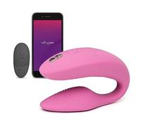 We-Vibe Sync 2 Vibratore per Coppie Sextoy con App e Telecomando, rosa | doppia stimolazione, 10 livelli di intensità, gioco erotico design ergonomico, silicone morbido, impermeabile, ricaricabile