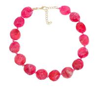 We We Collana con perline colorate grosse per le donne con grandi perle di dichiarazione Boho collane girocollo verdi rosa ambra gialla bianca gioielli estivi, X-Large, Resina, Non pietra preziosa