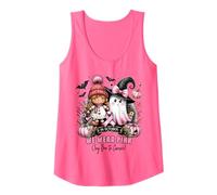 We Wear Pink in October Ghost Witch Breast Cancer Awareness Canotta