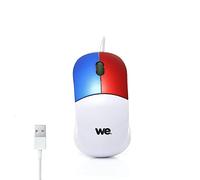 WE WeKids - Mouse ottico per bambini, con cavo ottico ad alta precisione, 3 pulsanti, 1800 mouse ergonomico per Windows 7/8/10/X, Vista/Linux/Mac Laptop/Desktop, cavo 1,5 m, colore: Bianco