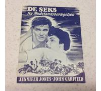 We Were Strangers Jennifer Jones Garfield Vintage 1949 programma cinematograf...