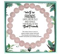 We Will Be Friends Until We are Old Bracciale Best Friend Amicizia 30° 40° 50° 60° compleanno per donne, sorelle, colleghi, migliori amiche regalo di Natale, Misura unica