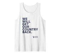 We Will Get Our Country Back - Restore Britain UK (White) Canotta