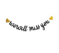 We Will Miss You Banner Bunting Goodbye Party Banner Pensionamento Banner per andare via Decorazioni per feste Decorazioni per pensione Decorazioni di addio Decorazioni per feste Esercito Decorazioni