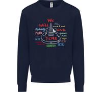 We Will Rock Voi Rock Paese Punk Chitarra Bambini Felpa Maglione