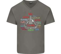 We Will Rock You Rock Country Punk Chitarra Uomo V-Neck Cotone T-Shirt