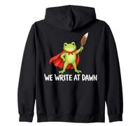 We Write At Dawn Frog Felpa con Cappuccio