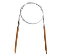 Weabetfu Bamboo circular Knitting Needle 32-inch Length for Handmade creative DIY and Any Weave Yarn Projects US Size 9(55mm)
