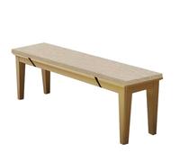 WEALSFUN Cuscino Per Panca,Cuscini Giardino Esterno per Panche Cuscino Panca Panchina da Giardino con Fodera sfoderabile Cuscino da terrazza esterne Sedili Pranzo Per Cucina,110x35x5CM Beige