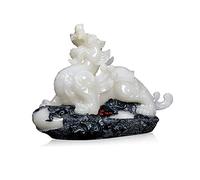 Wealth Prosperity Statue White Brave Ornaments Opening Gifts Brave Ornaments Living Room Lucky Decorations Desk Ornaments Suitable for Sending Family and Friends Feng Shui Statues