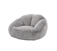 WEALTHOUSE Sala da pavimento, divano singolo, in peluche, rivestimento in velluto, non rimovibile, ergonomico, schienale lombare, supporto per seduta in memory foam granulato, per angolo TV, lettura