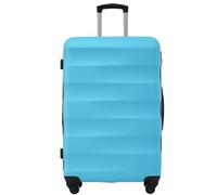 WEALTHOUSE Set di valigie con guscio rigido, lucchetto a combinazione TSA, ruote a 360 gradi, manico telescopico in alluminio, estensibile, cinghie incrociate, scomparto interno in rete, cinghie di