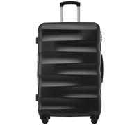 WEALTHOUSE Set di valigie con guscio rigido, lucchetto a combinazione TSA, ruote a 360 gradi, manico telescopico in alluminio, estensibile, cinghie incrociate, scomparto interno in rete, cinghie di