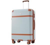 WEALTHOUSE Set di valigie da viaggio con valigia, trolley, cinghia di tensione, sistema bagagli TSA, blocco di sicurezza in alluminio, estrattore telescopico, scomparti divisori, rinforzo, guida