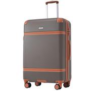 WEALTHOUSE Set di valigie da viaggio con valigia, trolley, cinghia di tensione, sistema bagagli TSA, blocco di sicurezza in alluminio, estrattore telescopico, scomparti divisori, rinforzo, guida