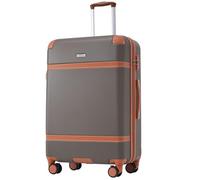WEALTHOUSE Set di valigie da viaggio con valigia, trolley, cinghia di tensione, sistema bagagli TSA, blocco di sicurezza in alluminio, estrattore telescopico, scomparti divisori, rinforzo, guida