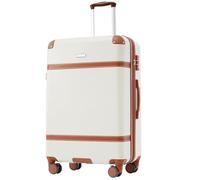 WEALTHOUSE Set di valigie da viaggio con valigia, trolley, cinghia di tensione, sistema bagagli TSA, blocco di sicurezza in alluminio, estrattore telescopico, scomparti divisori, rinforzo, guida