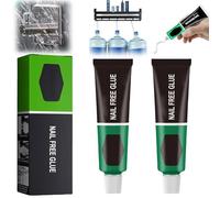 Wealthyn Glue, All-Purpose Glue, No More Nails Glue Adhesive, Super Glue All Purpose, Strongest Nail freee Glue for Bonding, Ceramic, Plastic, Wood, Glass, Metal, Tiles. (20g,2pcs)