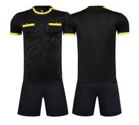 WEANGCW8238JIAN Maglia speciale dell'arbitro di calcio per la formazione della partita, uniforme dell'arbitro di calcio traspirante, maglia dell'arbitro di calcio ad asciugatura rapida (nero, 4XL)
