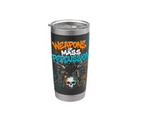 Weapons of Mass Percussion Batteria Batteria Graffiti Teschio Bicchiere termico in acciaio inox doppia parete