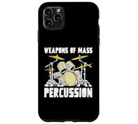 Weapons of Mass Percussion Drum Kit Vintage Music Custodia per iPhone 11 Pro Max