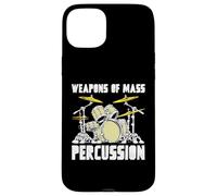 Weapons of Mass Percussion Drum Kit Vintage Music Custodia per iPhone 15 Plus