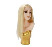 Wear and Go Topper for capelli fini Remy umani biondi da 14 pollici for donne con base traspirante e 7 clip(24inch,7"x8")