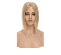 Wear and Go Topper for capelli veri da donna for capelli diradati, base in seta fatta a mano 10x12 cm Clip in toppers posticci(27,8 inch)