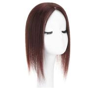 Wear and Go Topper for capelli veri umani for donna, clip in topper for capelli diradati, copricapo con base in seta 13 x 13 cm(30cm)