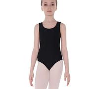 Wear Moi Cabriole Body da ragazza in microfibra ed elastan, nero, Age 6/8